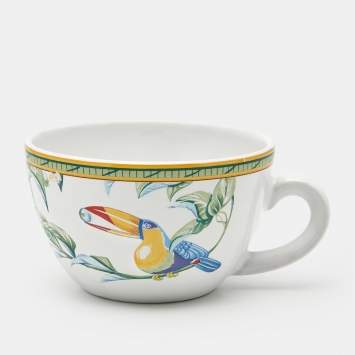 Pre Owned Hermès Toucans Moustiers Porcelain Morning Cup
