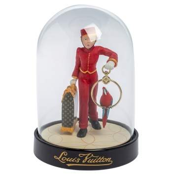 Pre Owned Louis Vuitton Porter Bell Boy Snow Globe