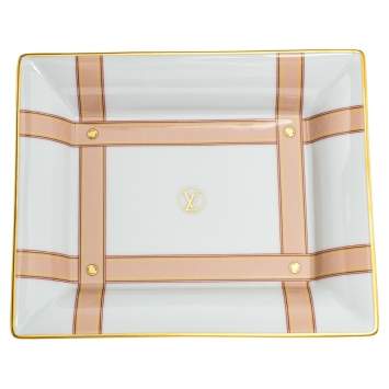 Louis Vuitton White Ceramic Marcel MM Valet Tray