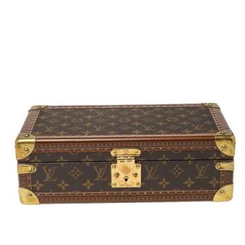 Pre Owned Louis Vuitton Monogram Canvas 8 Watch Trunk Case