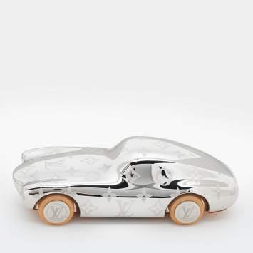 Pre Owned Louis Vuitton Silver Tone Voguez Volez Voyagez Paperweight