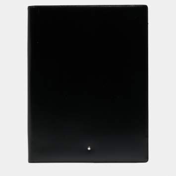 Pre Owned Montblanc Black Leather Large Meisterstuck Notebook Holder