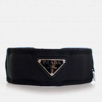 Pre Owned Prada Black Re Nylon Pet Collar
