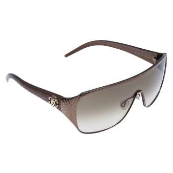 Pre Owned Roberto Cavalli Gold/Brown Gradient Icario Shield Unisex Sunglasses