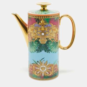 Pre Owned Rosenthal Meets Versace Jungle Animalier Coffee Pot