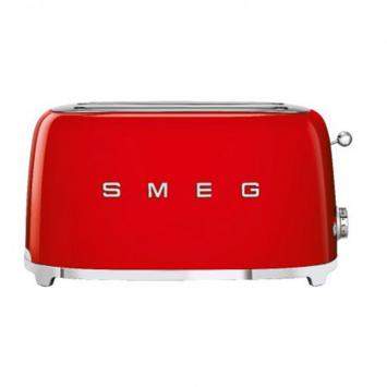 Pre Owned Smeg 50's Retro Style Aesthetic 4 Slice Toaster, Red (Available for UAE Customers Only)