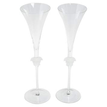 Pre Owned Versace x Rosenthal Medusa Lumiere Champagne Flute Set of 2 