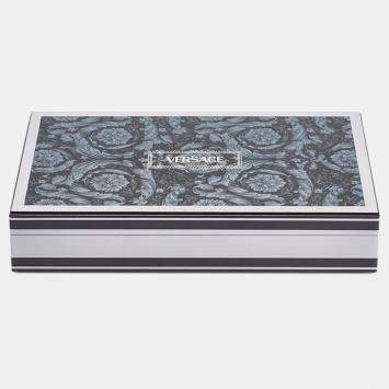 مملوكة مسبقًا Versace Barocco Silver Acrylic Domino Set