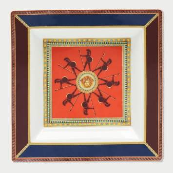 Pre Owned Rosenthal Meets Versace Iconic Heroes Grand Dish Divertissement 22 cm