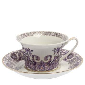 Pre Owned Versace X Rosenthal Le Grand Divertissement Cup & Saucer Set