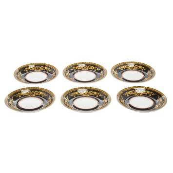 Pre Owned Versace x Rosenthal Medusa Porcelain Saucers Set of 6