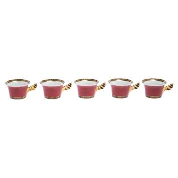 Pre Owned Versace x Rosenthal Medusa Porcelain Tea Cups Set of 5