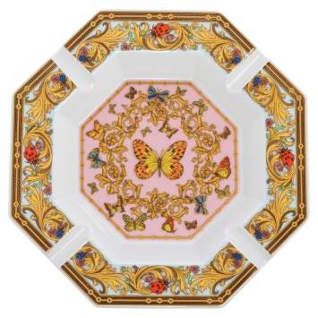 Pre Owned Versace x Rosenthal Le jardin de Versace Porcelain Ashtray 23 cm