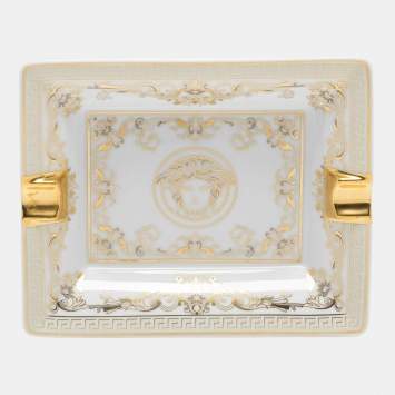Pre Owned Versace x Rosenthal Medusa Gala Porcelain Ashtray