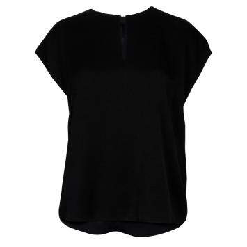 Pre Owned 3.1 Phillip Lim Black Draped Key Hole Chiffon Tie Detail Top S