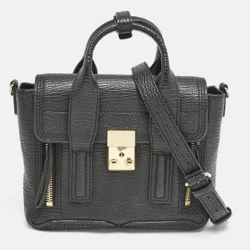 Pre Owned 3.1 Phillip Lim Black Leather Mini Pashli Satchel