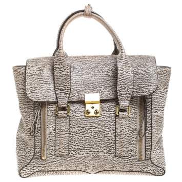 Pre Owned 3.1 Phillip Lim Antique White/Brown Leather Medium Pashli Satchel