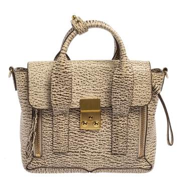 Pre Owned 3.1 Phillip Lim Antique White Leather Mini Pashli Satchel