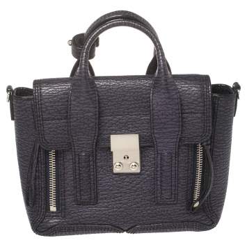Pre Owned 3.1 Phillip Lim Antique Purple Leather Mini Pashli Satchel