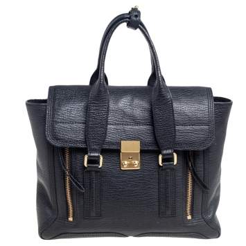 Pre Owned 3.1 Phillip Lim Black Leather Medium Pashli Satchel