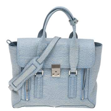 Pre Owned 3.1 Phillip Lim Blue Leather Medium Pashli Satchel