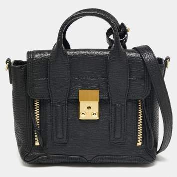 Pre Owned 3.1 Phillip Lim Black Leather Mini Pashli Satchel