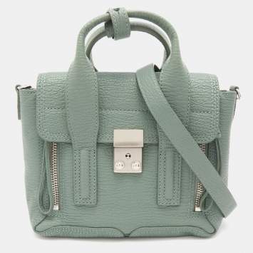 Pre Owned 3.1 Phillip Lim Mint Green Leather Mini Pashli Satchel
