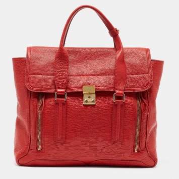 Pre Owned 3.1 Phillip Lim Red Leather Large Pashli Satchel