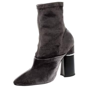 3.1 Phillip Lim Green Velvet Kyoto Ankle Boots Size 36.5