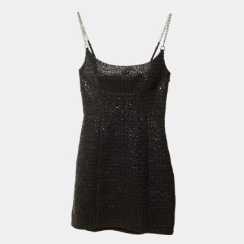 Pre Owned Alexander Wang Black Cotton Mini Dress XS