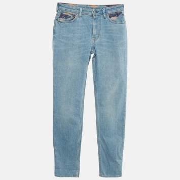Acne Studios Blå Konst Blue South Purple Cloud Print Denim Jeans S Waist 27"