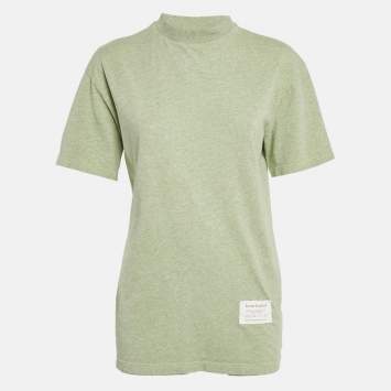 Acne Studios Green Care Label Applique Jersey Crewneck T-shirt XXS