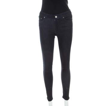 Pre Owned Acne Studios Blue Dark Wash Denim Kin 5 Candy Skinny Jeans S