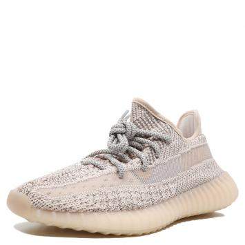 Pre Owned Yeezy 350 V2 Synth Reflective Sneakers Size 39 1/3