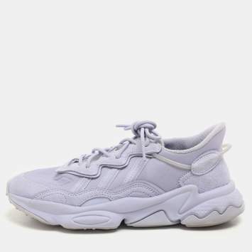 Pre Owned Adidas Dust Purple Mesh Ozweego Low Top Sneakers Size 38