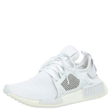 Pre Owned Adidas White Leather And Fabric NMD XR1 Sneakers Size 41