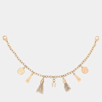 Pre Owned Aigner Gold shiny light gold Metal Charivari Gold Pendant OS
