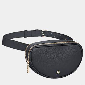 Pre Owned Aigner Ink shiny light gold Metal Ivy Ink Belt Bag