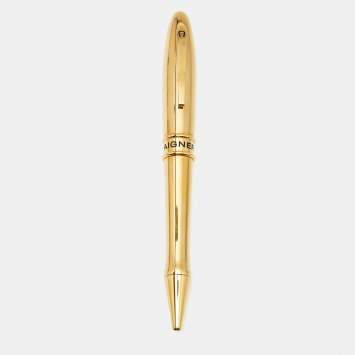 Pre Owned Aigner Gold Tone Ballpoint Pen