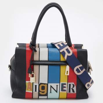 Pre Owned Aigner Multicolour Leather Kaia Dada Tote