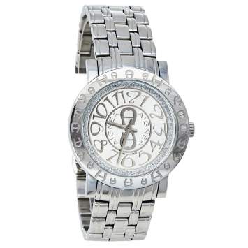 Pre Owned Aigner Silver Stainless Steel Cortina A26300 Women's Wristwatch 35 mm