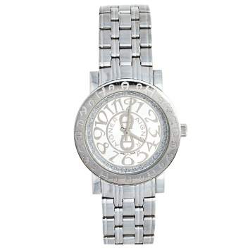 Pre Owned Aigner Silver Stainless Steel Cortina A26300 Women's Wristwatch 35 mm