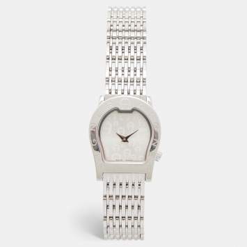 Pre Owned Aigner Silver Stainless Steel Ravenna Nuovo A25200 Women's Wristwatch 24 mm 