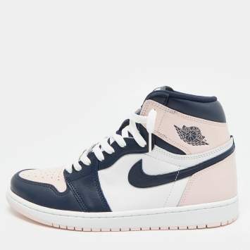 Pre Owned Air Jordans Jordan 1 Retro OG Atmosphere Size 44.5 Multicolor Patent and Leather High Top Sneakers