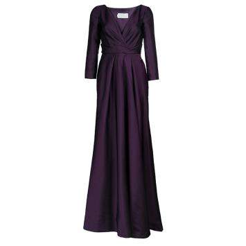 Pre Owned Alberta Ferretti Limited Edition Purple Silk Gown S