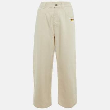 Pre Owned بنطلون جينز أليمايس دنيم إكرو بقصة مستقيمة مقاس صغير - سمول خصر 28 بوصة