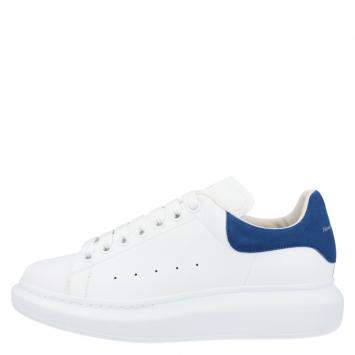 Pre Owned Alexander McQueen White/Blue Women's Oversized Sneaker EU 38