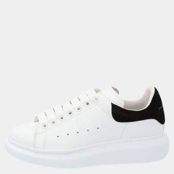 Pre Owned Alexander McQueen White/Black Women's Oversized Sneakers Size EU 39
