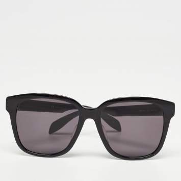 Pre Owned Alexander McQueen Black AM0331SK Square Sunglasses