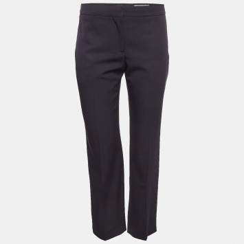Pre Owned Alexander McQueen Navy Blue Trousers M